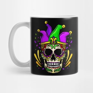 Sugar Skull Mardi Gras Apparel Men Women Kids Mug